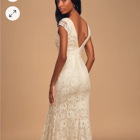 Lulu’s Icing on the Cake White Lace Short Sleeve Maxi Dress - Picture 2 of 12